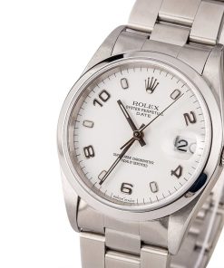 Alternative view of HandMade The Rolex Date 15200 White Arabic Dial T