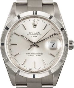 HandMade The Rolex Date 15210 Silver Dial Steel Oyster
