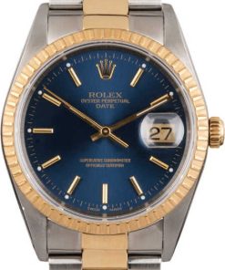 HandMade The Blue Dial Rolex Date 15223