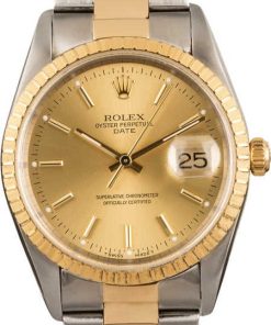 HandMade The Rolex Oyster Perpetual Date 15223 Two Tone
