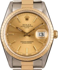 HandMade The Rolex Oyster Perpetual Date 15223 Two Tone T