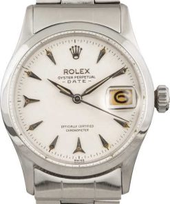 HandMade The Rolex Date 6518 White Arrowhead Dial