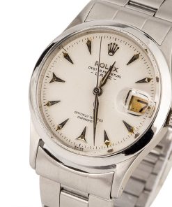 Alternative view of HandMade The Rolex Date 6518 White Arrowhead Dial
