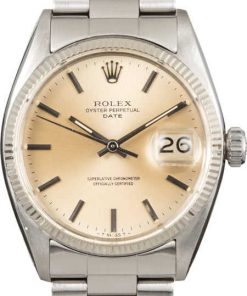 HandMade The Rolex Date 6534 Silver Index Dial