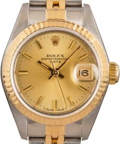 HandMade The Ladies Rolex Date 69173 Champagne
