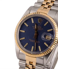 Alternative view of HandMade The Rolex DateJust 16013 Blue Dial