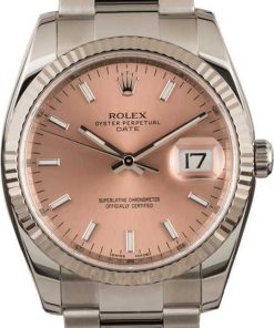 HandMade The Rolex Date 115234 Pink Index Dial