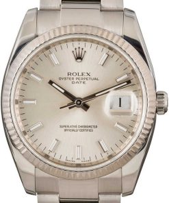 HandMade The Rolex Date 115234 Silver Luminous Dial