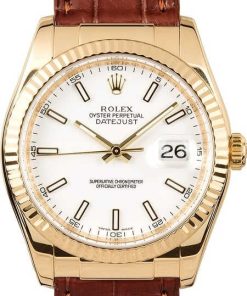 HandMade The Rolex Datejust 116138 Leather Strap