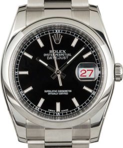 HandMade The Men's Rolex Datejust 116200 Black Dial