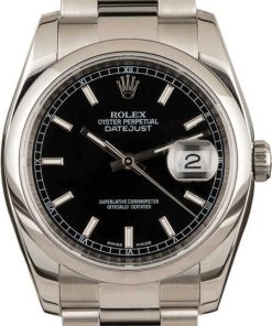 HandMade The Rolex Datejust 116200 Black Luminous Dial