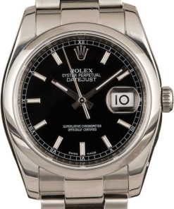 HandMade The Rolex Datejust 116200 Black Luminous Dial