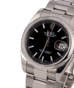 Alternative view of HandMade The Rolex Datejust 116200 Black Luminous Dial