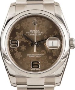 HandMade The Rolex Datejust 116200 Brown Floral Dial