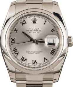 HandMade The Rolex Mens Datejust 116200 Silver Roman Dial
