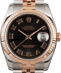 HandMade The Rolex Datejust 116231 Black Sunburst Dial