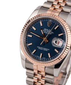 Alternative view of HandMade The Rolex Datejust 116231 Blue Luminous Dial