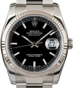 HandMade The Rolex Datejust 116234 Black Dial Steel Oyster