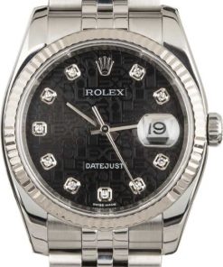 HandMade The Rolex Datejust 116234 Black Jubilee Diamond Dial