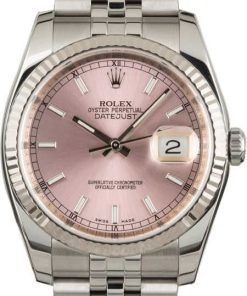 HandMade The Rolex Datejust 116234 Luminous Pink Index Dial