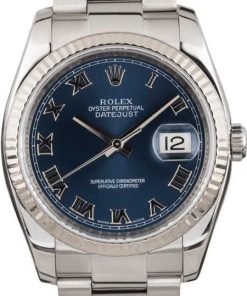 HandMade The Rolex Datejust 116234 Blue Dial Oyster