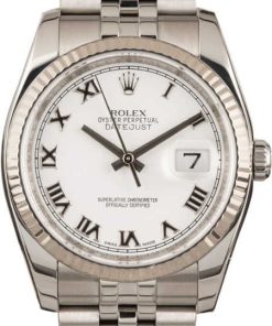 HandMade The Rolex Datejust 116234 White Dial Steel Jubilee
