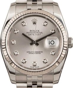 HandMade The Rolex Datejust 116234 Rhodium Diamond Dial