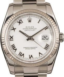 HandMade The Rolex Datejust 116234 White Roman Dial
