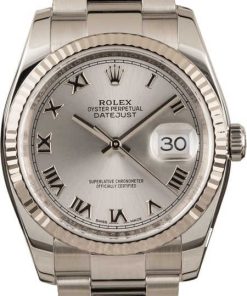 HandMade The Rolex Men's Datejust 116234 Rhodium Roman Dial