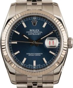 HandMade The Rolex Datejust 116234 Blue Dial Watch