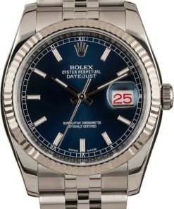 HandMade The Rolex Datejust 116234 Blue Dial Steel Watch