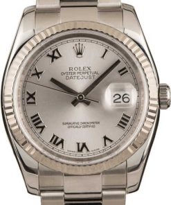 HandMade The Rolex Steel Datejust 116234 Roman Rhodium Dial