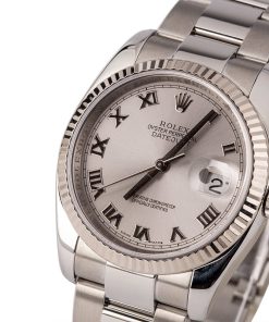 Alternative view of HandMade The Rolex Steel Datejust 116234 Roman Rhodium Dial