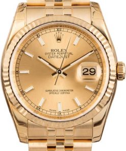 HandMade The Rolex Datejust 116238 Yellow Gold Jubilee w/ Stickers