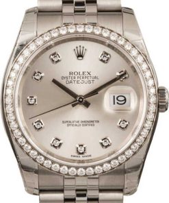HandMade The Unworn Rolex 116244 Datejust Diamond Dial & Bezel