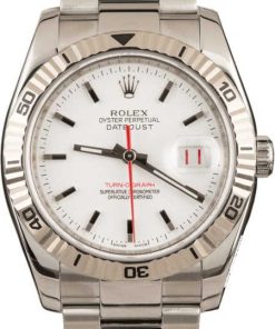 HandMade The Rolex Datejust Turn-O-Graph 116264 White Dial Thunderbird