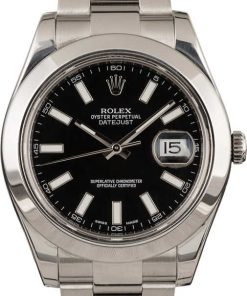 HandMade The Rolex Datejust 116300 Black Dial 41MM