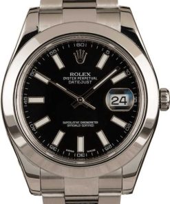 HandMade The Rolex Datejust 116300 Black Luminous Index Dial