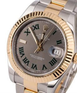 Alternative view of HandMade The Rolex Datejust II Ref 116333 Green Roman 41MM