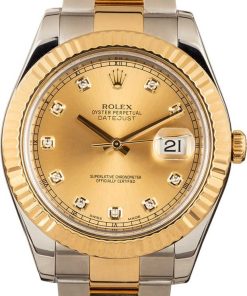 HandMade The Rolex Datejust 116333 Champagne Diamond Dial