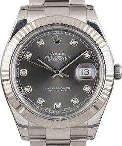 HandMade The Rolex Datejust 116334 Diamond Slate Dial