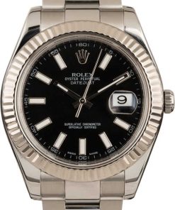 HandMade The Rolex Datejust II Ref 116334 Black Luminous Dial T