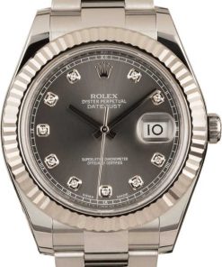 HandMade The Rolex Datejust 116334 Diamond Slate Dial