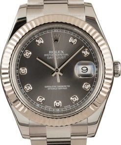 HandMade The Certified Rolex Datejust 116334 Slate Diamond Dial