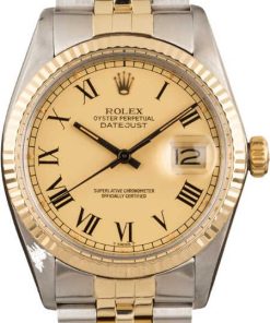 HandMade The Rolex Datejust 16013 Matte Champagne Buckley Dial