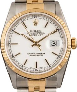 HandMade The Rolex Datejust 16233 White Index Dial