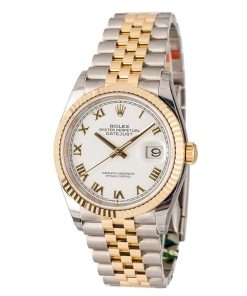 Alternative view of HandMade The Unworn Rolex Datejust 126233 White Roman Dial