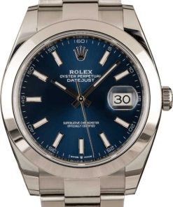 HandMade The Rolex Steel Datejust 126300 Blue Luminous Dial T
