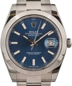 HandMade The Rolex Datejust 126300 Blue Luminous Index Dial
