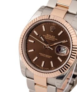 Alternative view of HandMade The Unworn Rolex Datejust 126331 Chocolate Index Dial